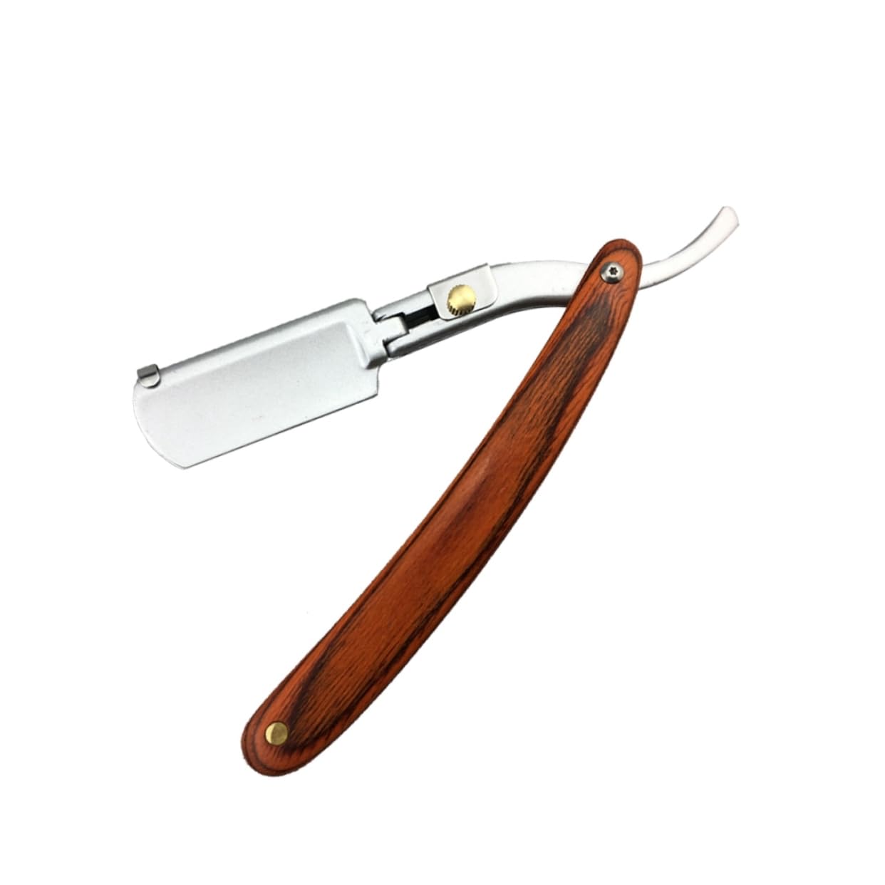 NOLITOY Chic Straight Barber Steel Razor Men Vintage Metal Shaver for Beard Sideburns Short Fine Hair