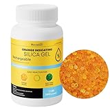 2 LBs Orange Silica Desiccant Beads - Indicating Silica Gel Beads Drying Silica Beads Reusable Silica Gel Desiccant Dehumidifier