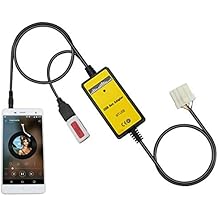 Factory Radio Upgrade Car Audio Input, USB AUX Adapter CD Changer for Mazda 3 2004-2008, Mazda 6 2002-2009, Mazda 5 2005-2009, Miata 2003-2008, MPV 2007-2008, CX7 2007-2008, RX-8 2004-2008