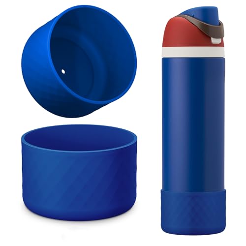 YOUCOX Silicone Boot for Owala Water Bottle 24 oz, 2PCS Anti-Slip Protective Sleeve for FreeSip/Twist/Flip Water Bottles, BPA Free, Dishwasher Safe, Bottom Bumper Cover Cup Accessories