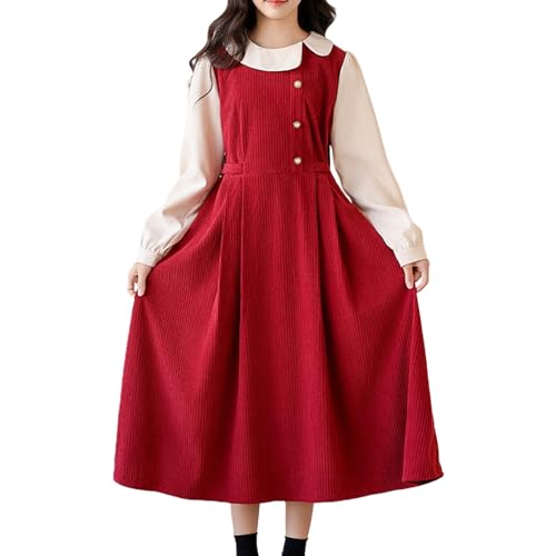 Robe en Velours Côtelé Fille Évasée : Finis les Matins Pressés Avant l'École