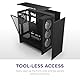 NZXT H5 Flow RGB - Compact ATX Mid-Tower PC Gaming Case - High Airflow - F360 RGB Core (CV) Included - 360mm Front & 240mm Top Radiator Support - Cable Management - Tempered Glass - Black