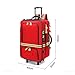 Emergency Backpack Empty, First Responder Trauma Bag with Trolley & Wheels Large Capacity Oxford Cloth for EMT, Paramedic, Nurses, Tactical Medics, Home Care