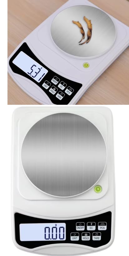 Digital Precision Scale, High Accuracy 0.01g Lab Scientific Scale, Black, Multi-Function Electronic Balance, 1000g Capacity