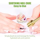 Cuticle Oil for Nails, Nail Oil Infused with Real Flowers, Moisturizes, Strengthens, Repairs, Revitalizing for Nails Damage Dry Cuticle, Formulated with Vitamin E & Sweet Almond Oil, 14ML Jasmine - Image 6