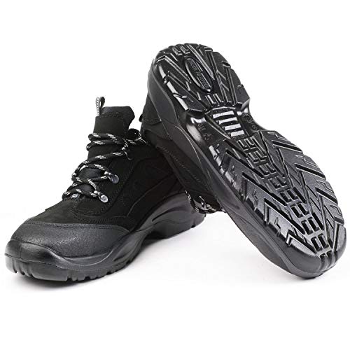 Charlie Barato Herren Sicherheitsschuhe S3 LOG62 - wasserabweisendes Nubukleder mit Cordura Einsätzen, Stahlkappe, Durchtrittsichere Gewebezwischensohle, rutschhemmend, Größe 42 EU Cover