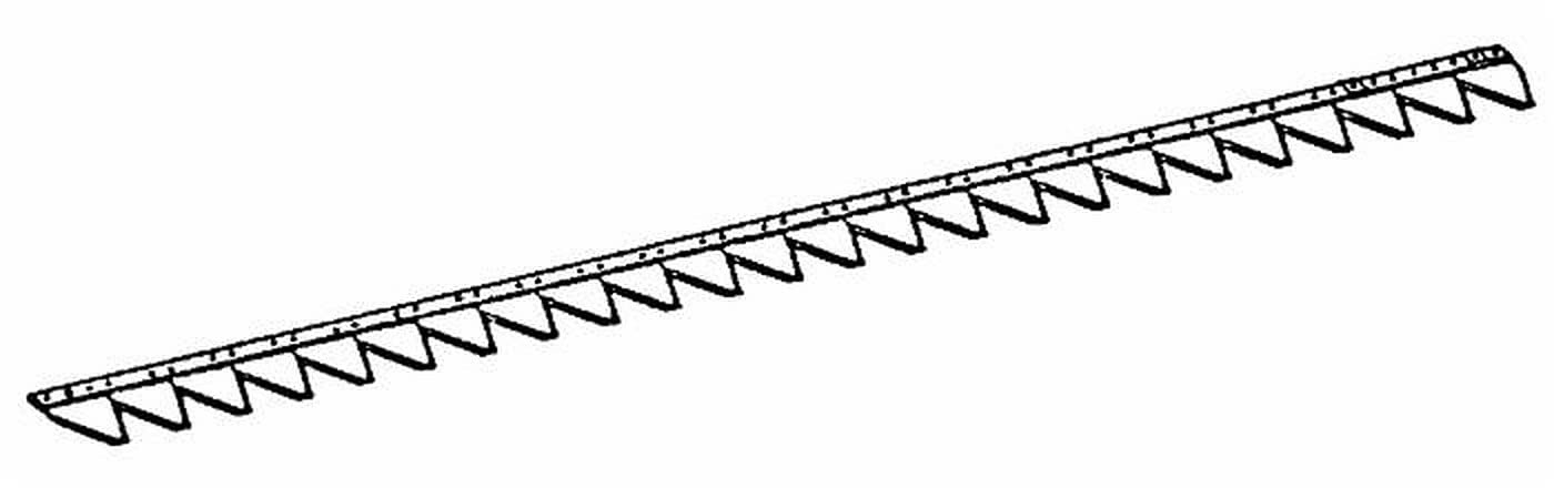 Ama Cuchilla para cortacésped compatible con referencia original Gribaldi & Salvia: barra de corte de 28 dientes, longitud 2,12 m