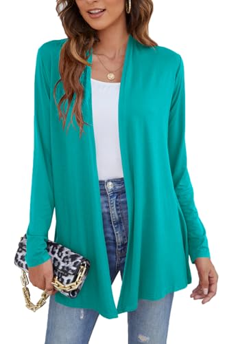 Image of Ladlop Women's Lightweight Open Front Cardigans Long Sleeve Casual Soft Drape Fall Cardigan