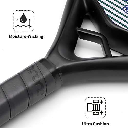 Image of IANONI Padel Racket Carbon Fiber Surface with EVA Memory Flex Foam Core Padel Tennis Racquets Paddle Tennis Racket