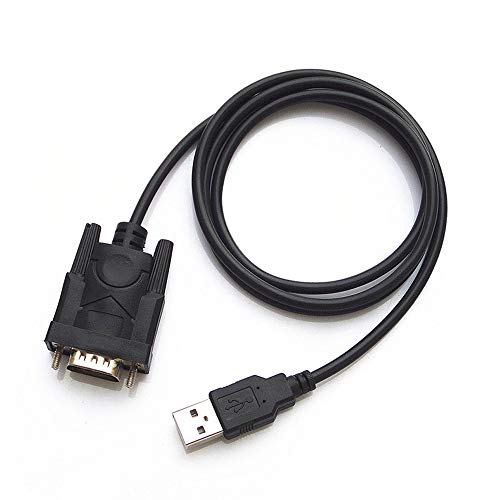 USB RS232 to DB 9-Pin Male Cable Adapter, Golden^Li Male Converter 9 pins Supports Windows 10/8.1/8/7/Vista/XP/2000 and Mac OS X 10.6, Camera, Modem, ISDN Printers, Scanner(0.8m/30ft)