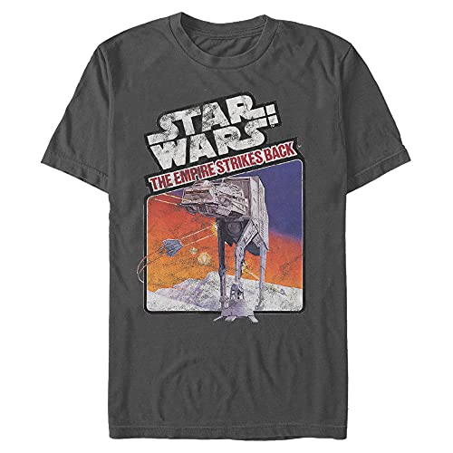 Image of Star Wars Mens Empire Atari Cartridge T-Shirt, Charcoal, Large