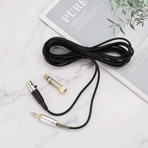 Miniatura 7 de Emagtech Cable De Audio De 3 M Mini-Xlr A 3,5 Mm Y 6,35 Mm, Cable De Extensión De Auriculares Tpe, Compatible Con Akg K240 Q701 K702 K141 K171 M220