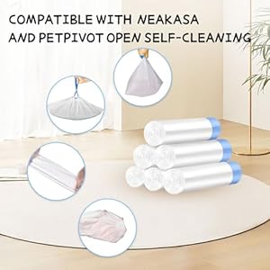 120 Count Cat Litter Box Liners for ZeaCotio and Fsitego Self Cleaning Litter Box, Extra Thick Heavy Duty Cat Litter Bags Replacement, Cat Litter Box Liners 3-4 Gallons of Capacity 120 Count Cat Litter Box Liners for ZeaCotio and Fsitego Self Cleaning Litter Box Extra Thick Heavy Duty Cat Litter Bags Replacement Cat Litter Box Liners 3 4 Gallons of Capacity