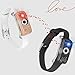Long Distance Touch Bracelets, Send SOS SMS, Remote Smart Connection Vibration & Light Up Bracelet for Relationship Couples Girlfriend Boyfriend Family Passing on Love & Miss Gifts Jewelry Black Gold