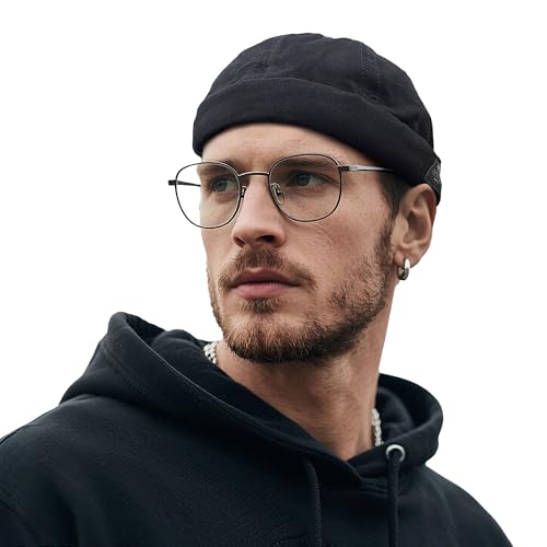 Clakllie Cap Herren Hut Damen Docker-Cap Hafenmütze Seemannsmütze Unisex...