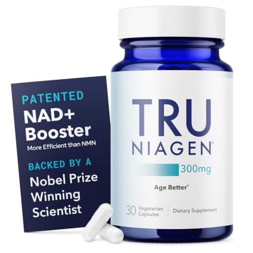 30ct/300mg Multi Award Winning Patented NAD+ Boosting Supplement - More Efficient Than NMN - Nicotinamide Riboside for Cellular Energy Metabolism & Repair. Vitality, Muscle Health, Healthy Aging