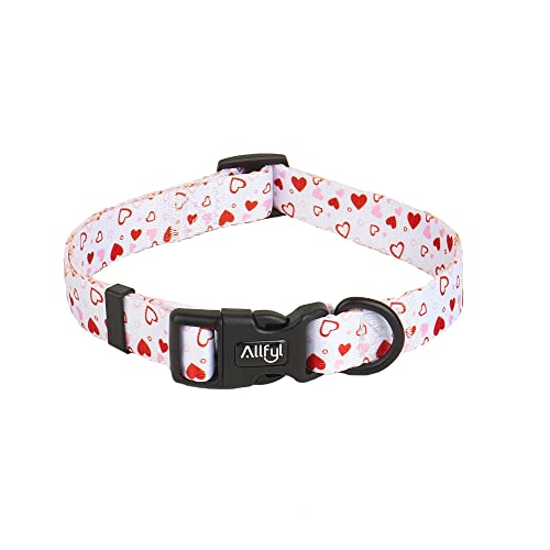 Heart Dog Collar 8 Dog Collar Adjustable heart pattern Dog Collars with Safety Buckle ...