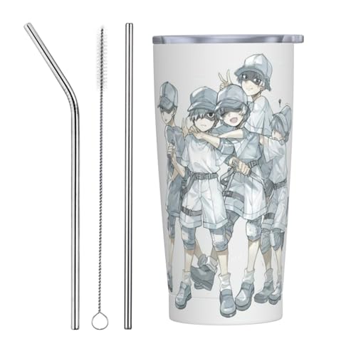 For ͂炭זEi21j Xg[&Xg[uVt }OJbv R[q[Jbv 600ML RrjJbv ^u[ XeX ۗ ۉ ԗp Wt ^  e Straw Three-piece Set