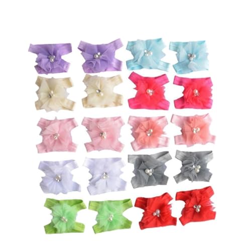 ULDIGI Girls Barefoot Sandals 10 Pairs Rhinestone Flower Shoes Boys and Girls Barefoot and Adorable