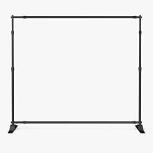 Reskid Step and Repeat Backdrop Hardware Only Heavy Duty Adjustable Frame with 1.5" Tubing, Sturdy Feet, and Travel Bag