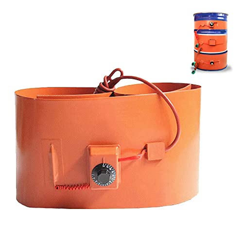 Drum Pail Heater Pad 55-Gallon - Metal Drum Heater,Heater Kit 30°C~150°C,120V 10Inch (10 Inch) #TOP5