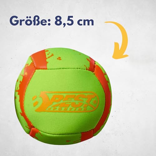 BEST SPORTING Neopren Mini-Fußball, Verschiedene Farbausführungen (grün/orange)