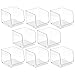 mDesign Modern Stackable Plastic Open Front Dip Storage Organizer Bin Basket for Kitchen Organization - Shelf, Cupboard, Cabinet, and Pantry Organizing Decor - Ligne Collection - 8 Pack - Clear