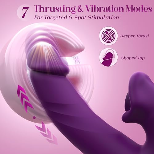 Image of Toendi Sucking Vibrator Rabbit Sex Toy, Nipple Clit Sucker Thrusting Dildo | 9 Suction Modes, 7 Thrusting Dildos Vibrating Modes, App Control Suction Toy, G Spot Vibrators Clitoral Stimulator