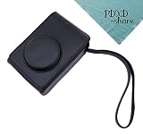 PDXD-share Protective Camera Bag PU Leather Camera Case for Fujifilm XQ1 XQ2 XF1 (Black)