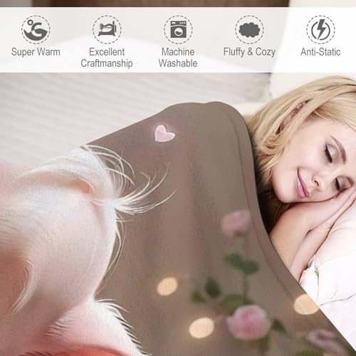 Couvre-lit impression 3D cochon en flannel de qualité supérieure drap de lit 130x180 - 4