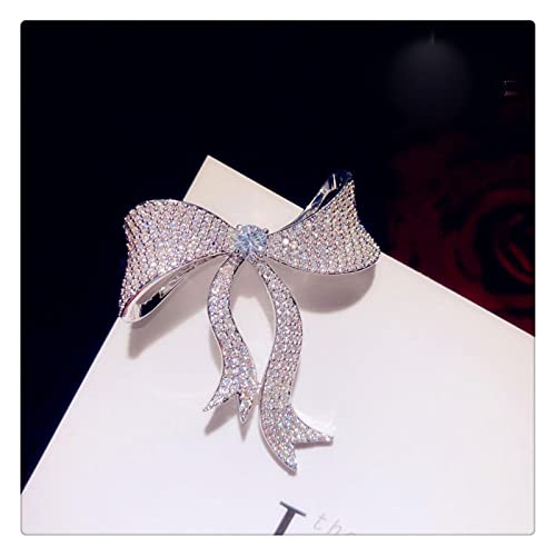 Broche de luxe en zircone cubique DZBERHX pour costume et robe de soirée