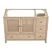 Alaterre Furniture Lucca Bathroom Vanity - Freestanding Cabinet Without Sink - 48 Inch Wood Bathroom Vanity with Large Bottom Drawer, 3 Small Drawers, and Soft-Close Doors (Natural)