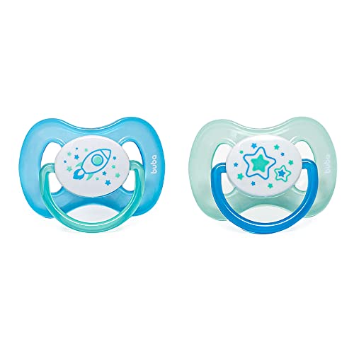 Buba Chupeta Comfort Tam.2 Noturna - Kit Foguete, Multicolor