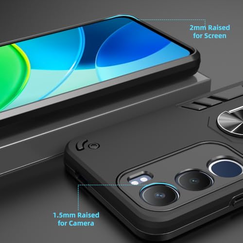 Image of NDCOM for Vivo Y29 Back Cover | Vivo Y29 5G Mobile Phone Cover | Protective Vivo Y29 5G Back Cover | Ring Holder Case