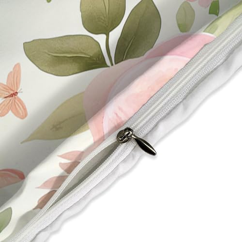 Housse de couette imprimée fleurs pour masquer l'usure de votre literie