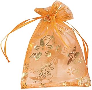 FAVORTALK Organza Gift Bags 30 Pieces Pouches Organza Gift Bags Oragnza Wedding Favour Bags Jewellery Packing,10x15 cm/3.9 x 5.9 inches, Green