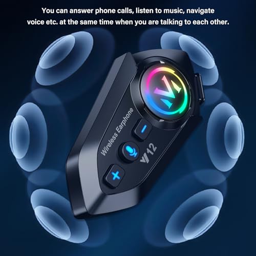 Intercomunicador de moto con audio multitarea para comunicación a 500 metros 4