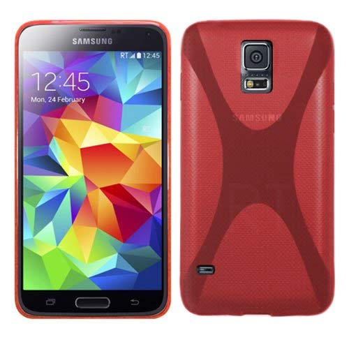 Cover per Samsung Galaxy S5 Gel X Line Rossa