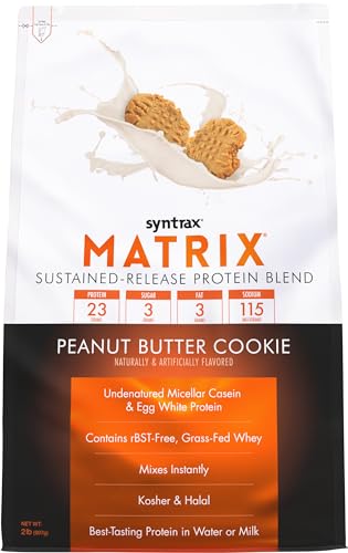 Syntrax Nutrition Matrix - Sustained-Release Protein Blend, Peanut Butter Cookie