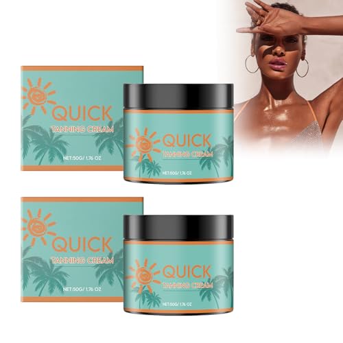 2 Piezas Leche Corporal con Efecto Bronceador, Crema Hidratante Autobronceadora, Self Tanner Cream, Bronceado Exterior sin sol, Hidratante No Pegajosa, Adecuada para Todo Tipo de Piel