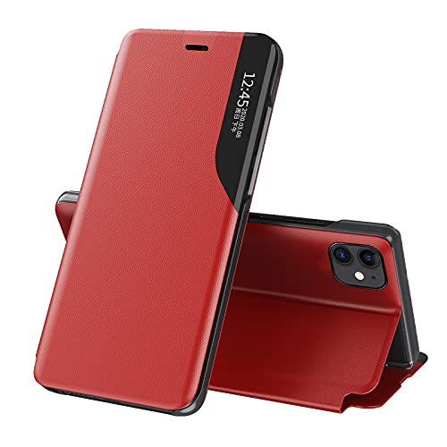 NEINEI Cover Per IPhone 13 Mini - Custodia Ultra Sottile Opaca, Antigraffio E Antiscivolo, Guscio Rigido PC, Colore Rosso