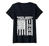 donna making america great since 1988 birthday maglietta con collo a v