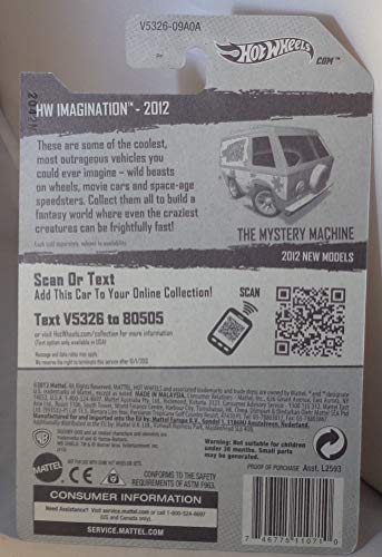 Hot Wheels 2012 HW Imagination Scooby Doo The Mystery Machine miniatura 3