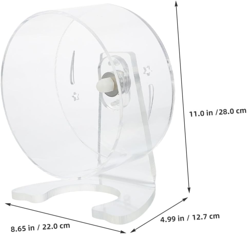 Kichvoe Silent Hamster Running Exercise Wheel with Stand, 22cm Small Animal Activity for Mice, Gerbils, and Hamsters