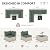 UDPATIO Patio Furniture Set Outdoor Modular Sectional Sofa Set 7 Piece Wicker Rattan Conversation Patio Couch for Porch Garden Backyard (Grey/Green)