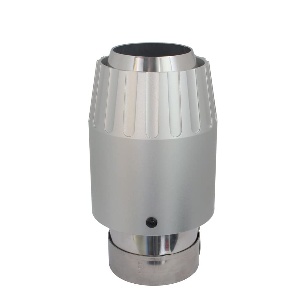Aluminiowa końcówka tłumika rury wydechowej samochodu uniwersalna srebrna końcówka tłumika dekoracja wiele rozmiarów styl silnika(60mm-101mm)