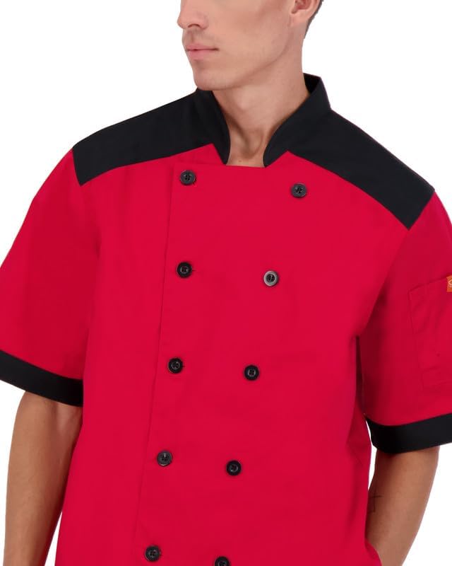 Happy Chef Men's Vertex Chef Coat