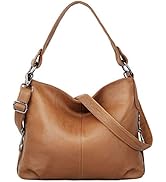 YALUXE Genuine Leather Shoulder Bag Stylish Womens Crossbody Travel Top-Handle