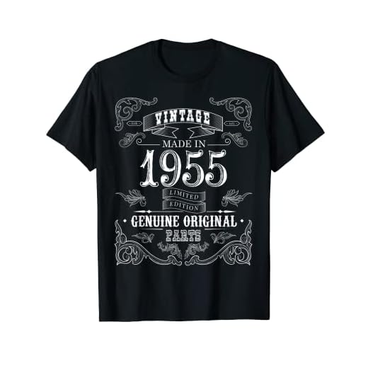 Regalo de cumpleaños vintage hecho en 1955, regalo de 68 años Camiseta