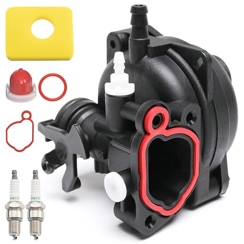 NIERBO Kit de Carburateur Compatible avec Brigg Stratton 799583 591160 593261 591110 Pièces et Accessoires Moteur Remplacement du Carburateur Filtre à Air